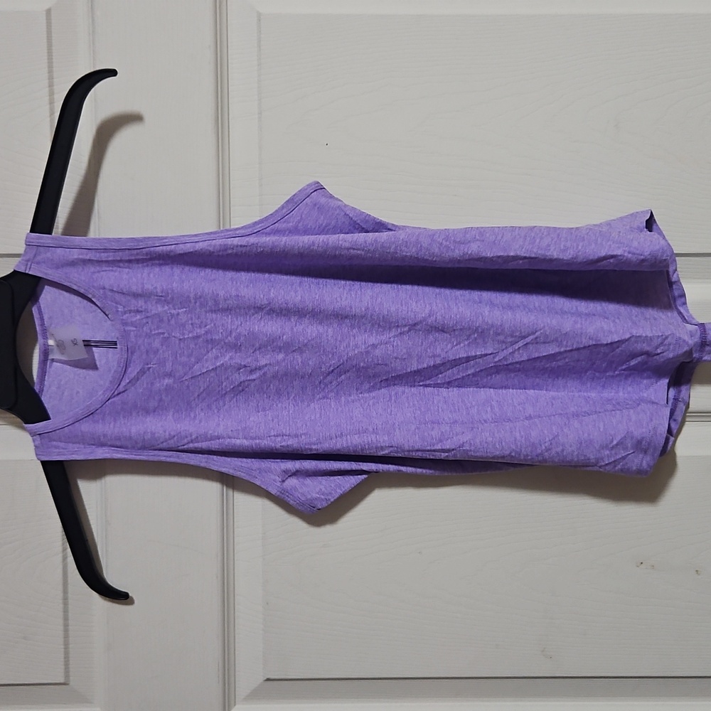 CALIA Women’s LustraLux Cutaway Tank: LIGHT PURPLE HEATHER: NEW WITH TAGS: SZ XS
